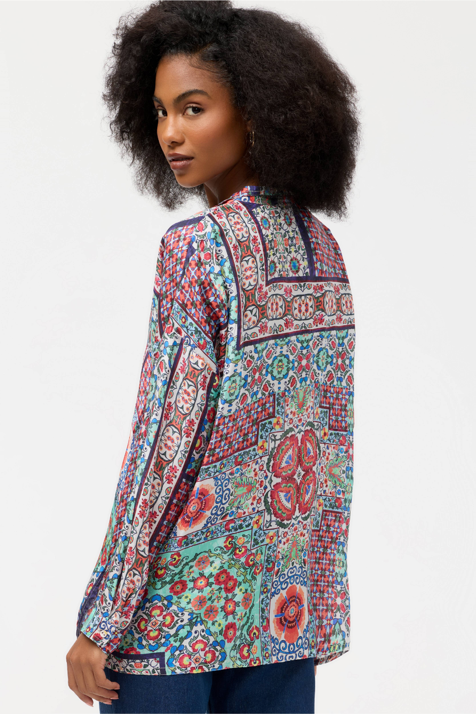 Johnny Was The Audrey Oversized Blouse in Selia Print