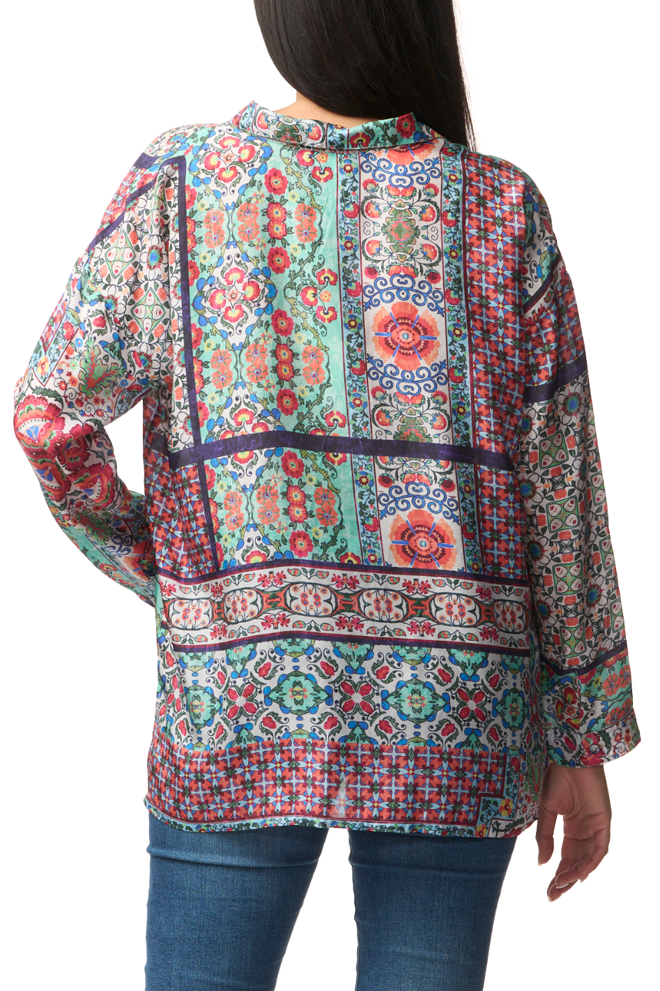 Johnny Was The Audrey Oversized Blouse in Selia Print