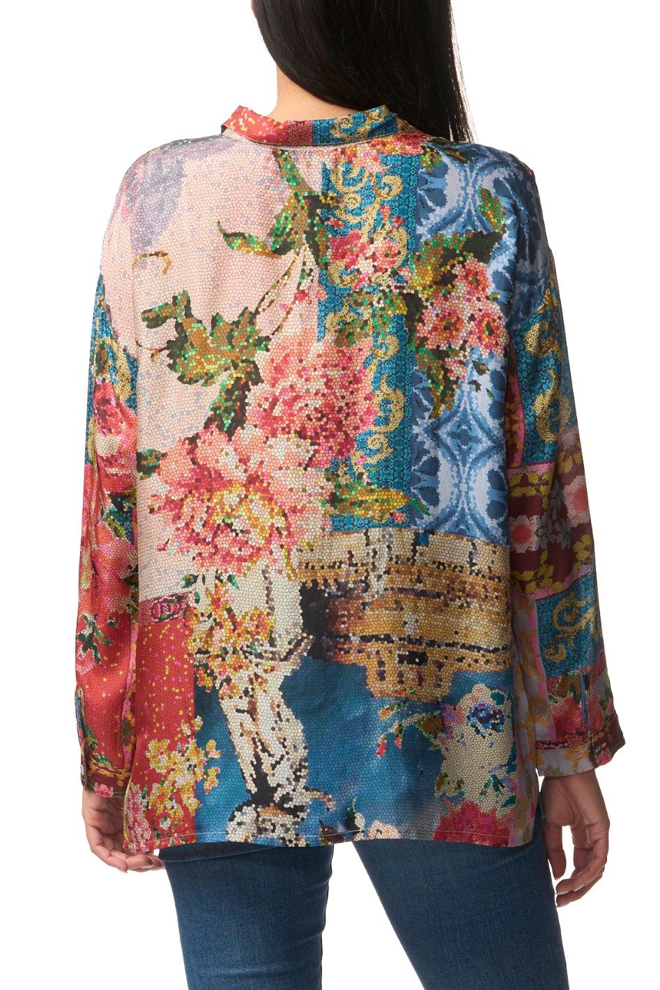 Johnny Was The Audrey Oversized Blouse in Shabi Print