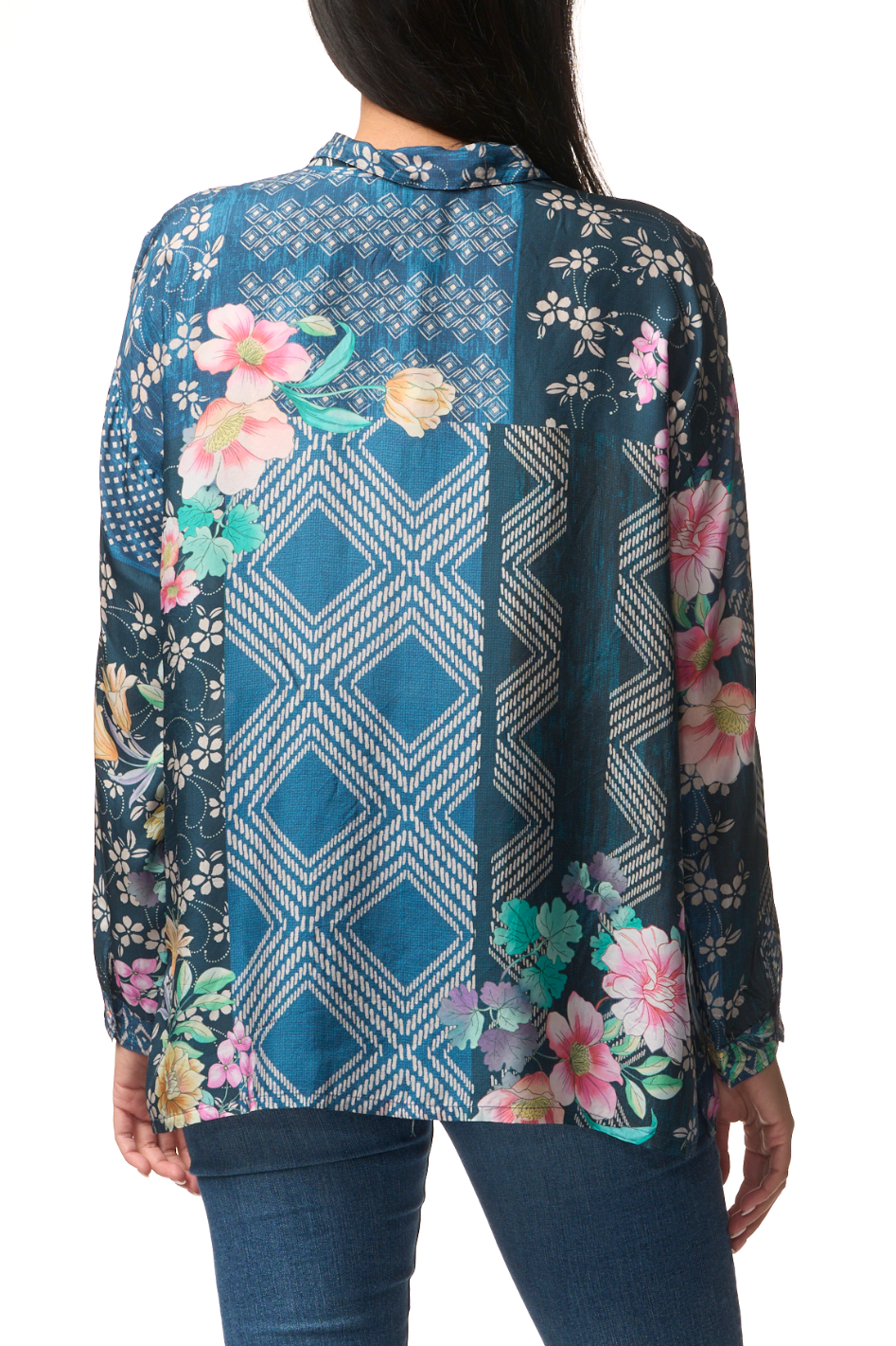 Johnny Was The Audrey Oversized Blouse in Tandiz Print