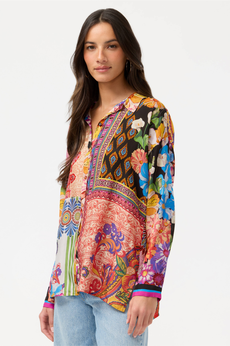 Johnny Was The Audrey Shirt | Magnolia Patchwork | C10726-1