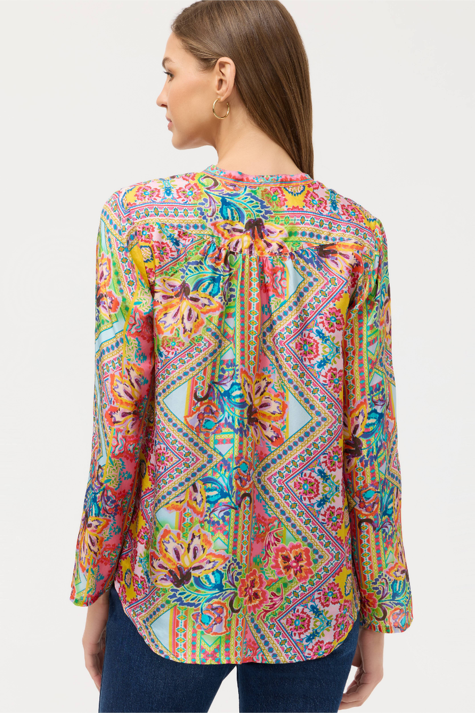 Johnny Was Heaven Button Up in Morice Print