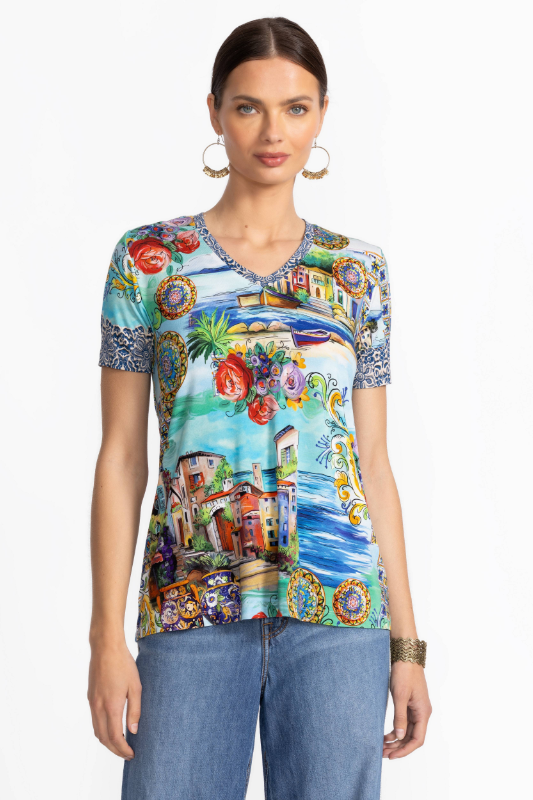 Johnny Was The Janie Favorite Short Sleeve Swing Tee | Christy| T15325-5