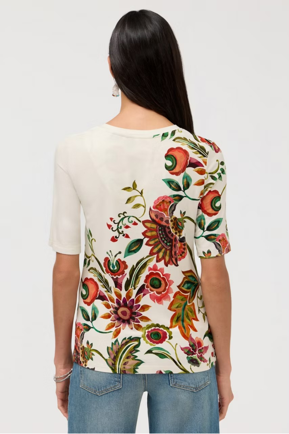 Johnny Was The Janie Favorite V-Neck Sleeve Tee | Valley of the Fleurs ...