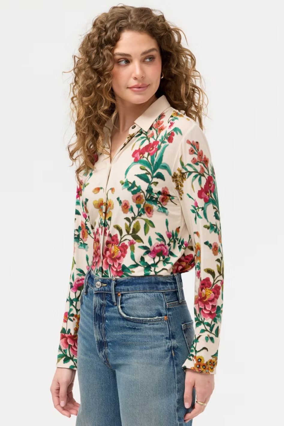 Johnny Was The Janie Favorite Button Down Front Shirt 