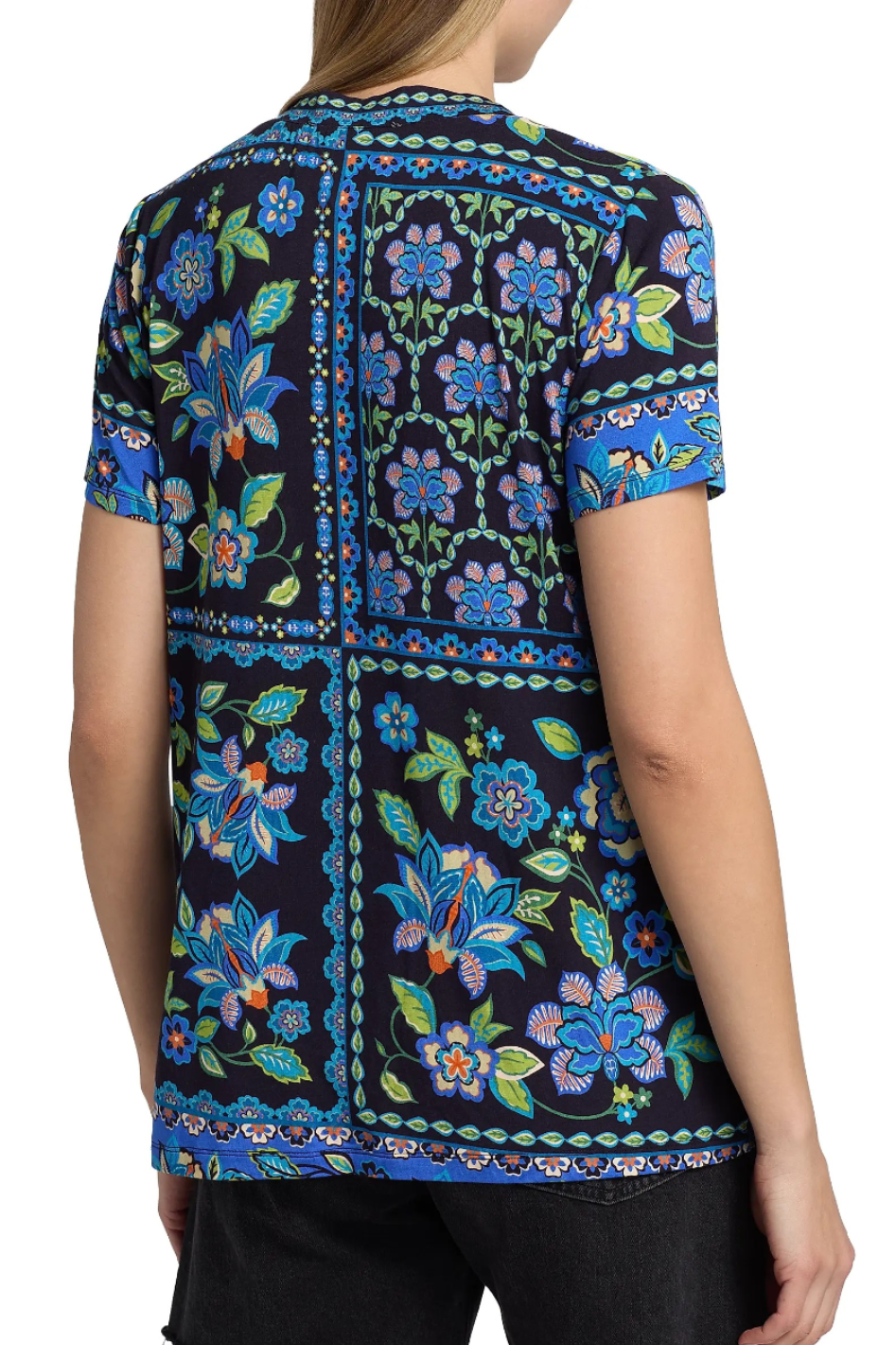 Johnny Was The Janie Favorite Button Neck Tee 