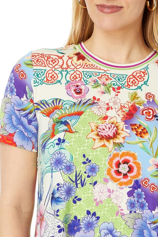 Johnny Was - The Janie Favorite S/S Crew Neck Swing Tee T18924-4