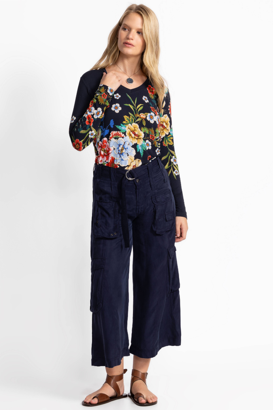 The Janie Favorite Long Sleeve V-Neck Tee 