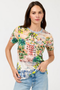 Johnny Was The Janie Favorite Short Sleeve Crew Neck Tee | Olympe Scarf | T13026-4