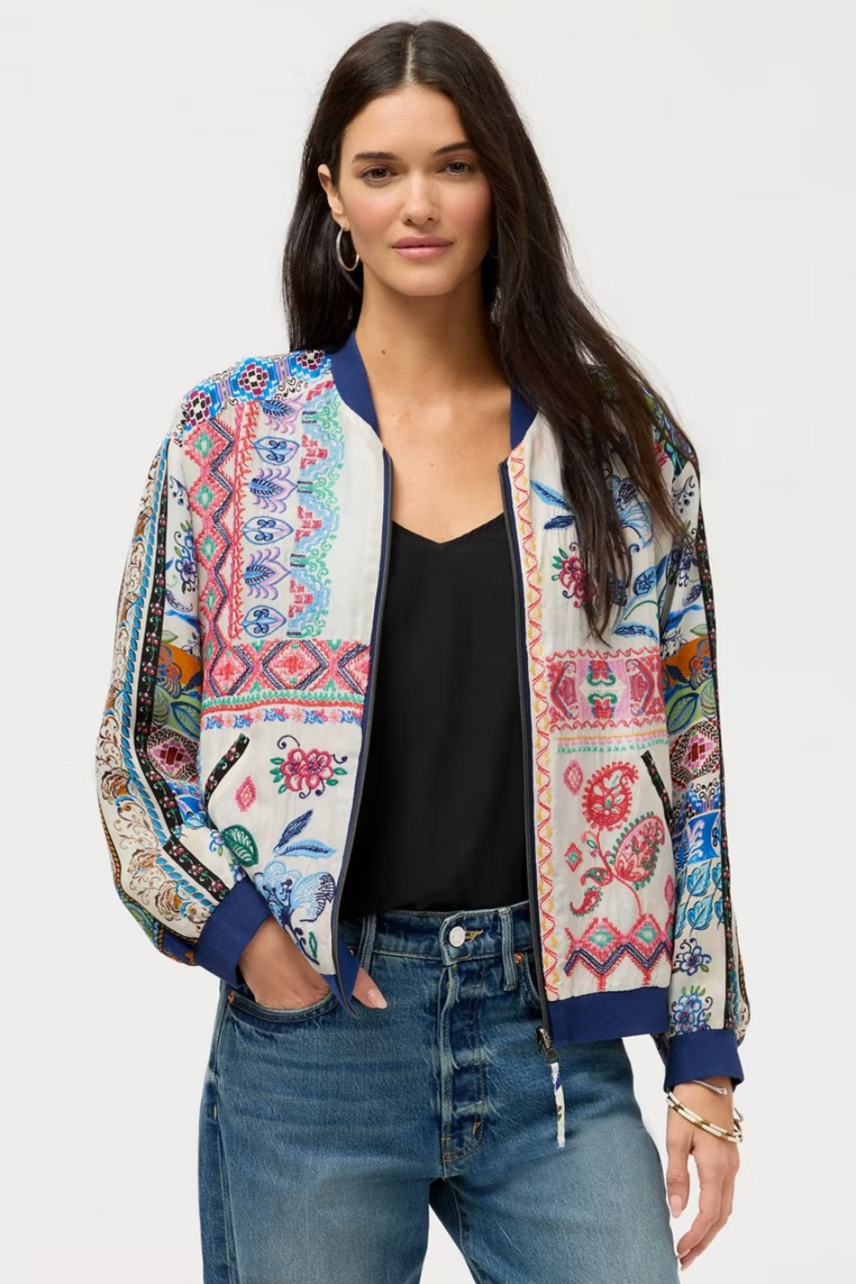 Johnny Was Kim Bomber Jacket 