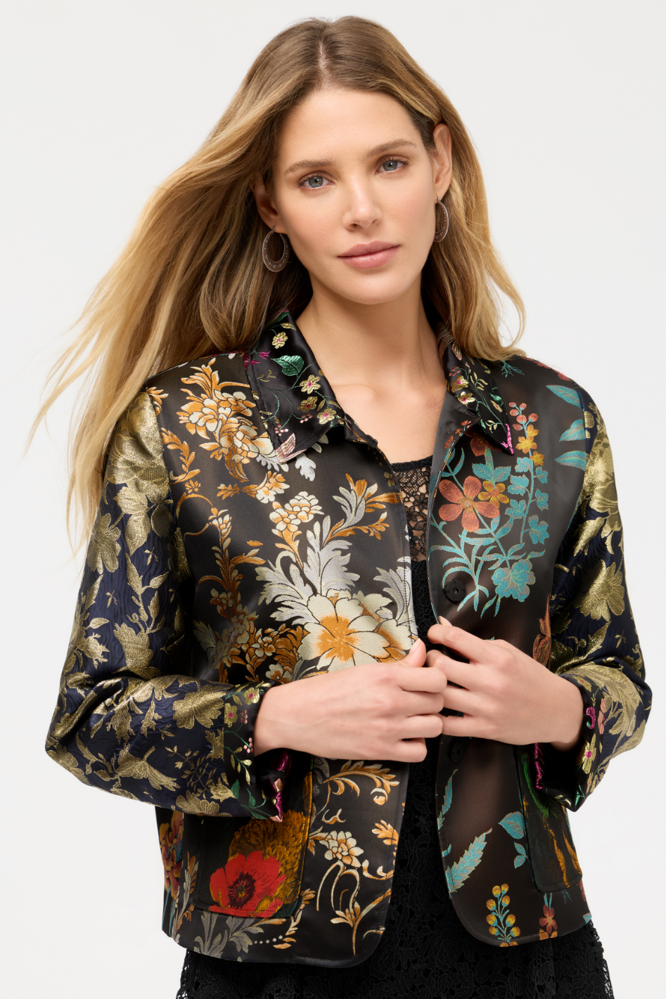 Johnny Was Limited Edition Jacquard Cropped Jacket 