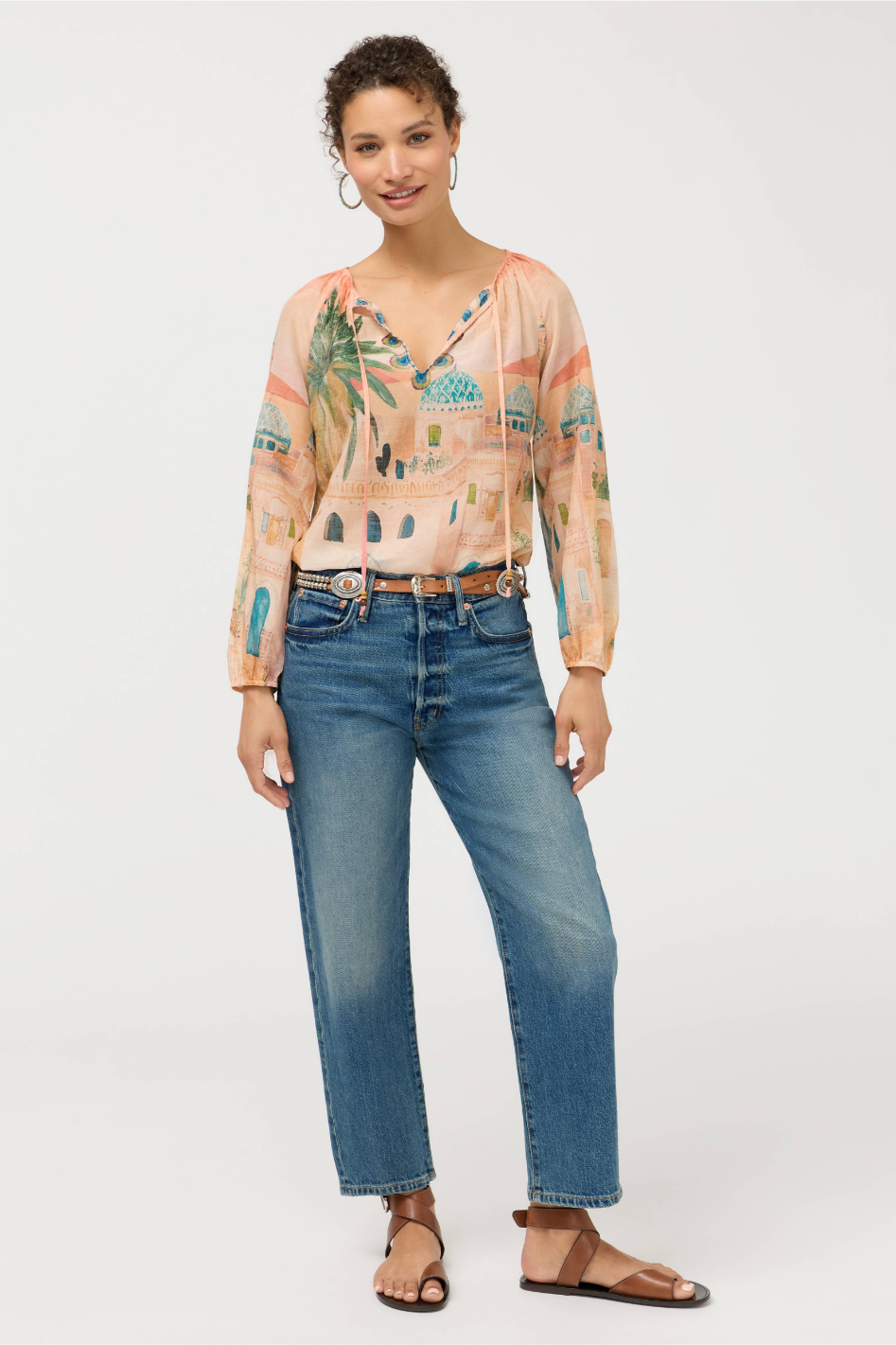 Johnny Was Loubellah Silk Blouse 