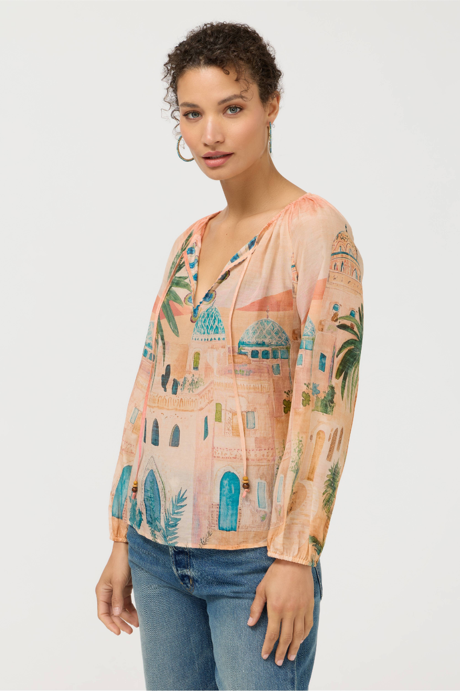 Johnny Was Loubellah Silk Blouse 