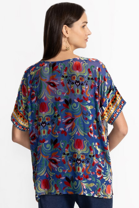 Johnny Was Mariafe Blouse | Primula Burnout | C11925-6