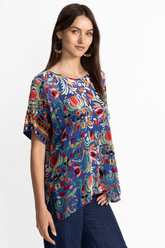 Johnny Was Mariafe Blouse | Primula Burnout | C11925-6