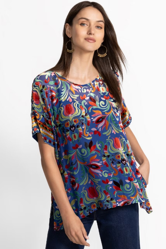Johnny Was Mariafe Blouse | Primula Burnout | C11925-6