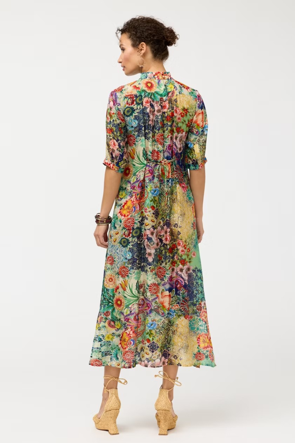 Johnny Was Midaxi Shirt Dress 