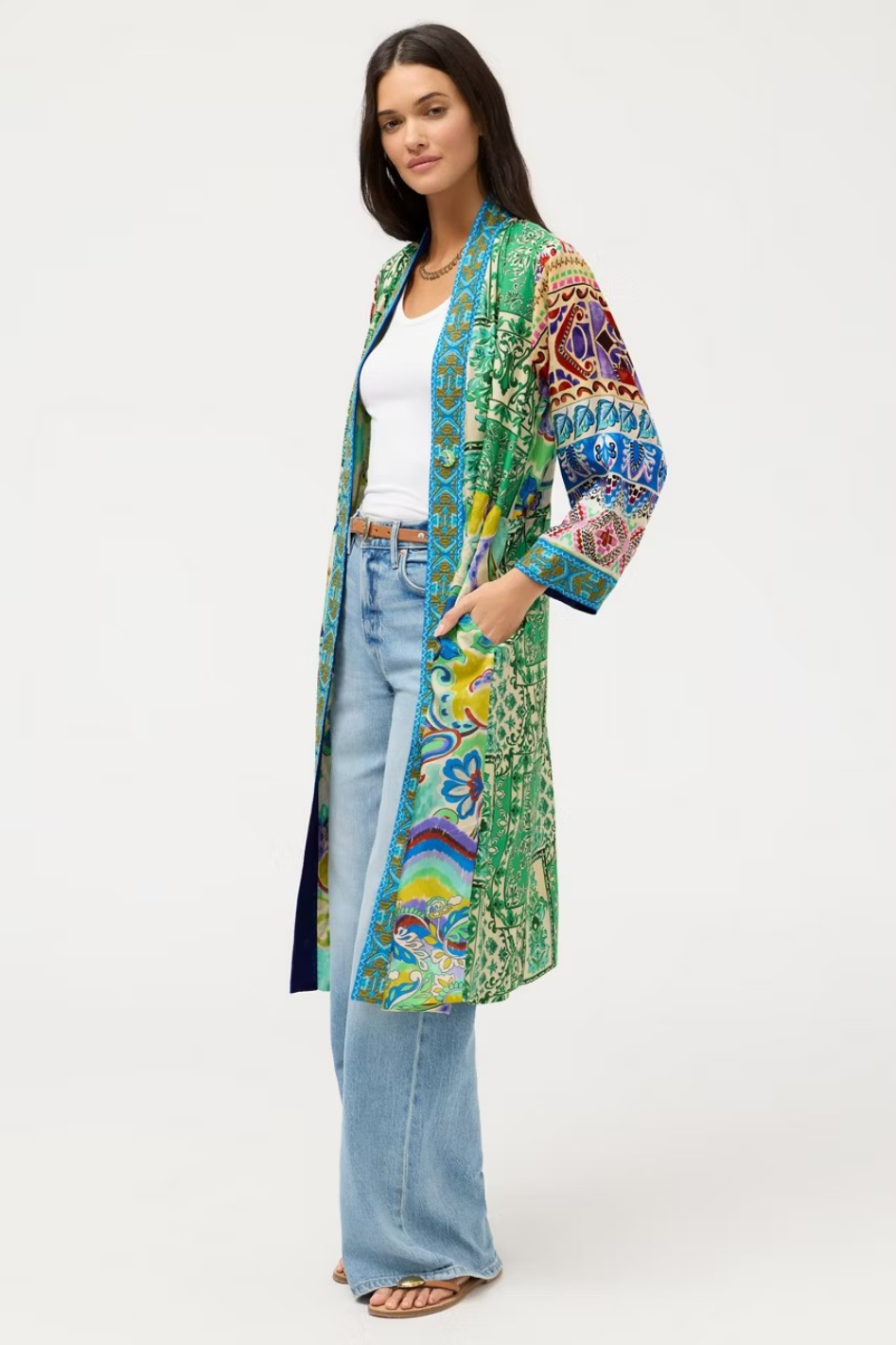 Johnny Was Patchwork Kimono