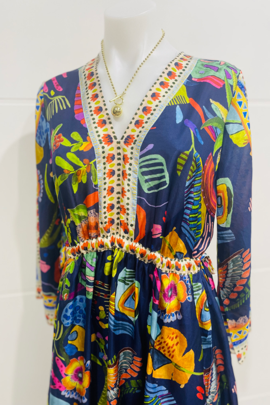 Johnny Was Saskia Slip Dress | Farout Scarf | C37225-1
