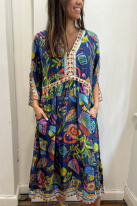 Johnny Was Saskia Slip Dress | Farout Scarf | C37225-1