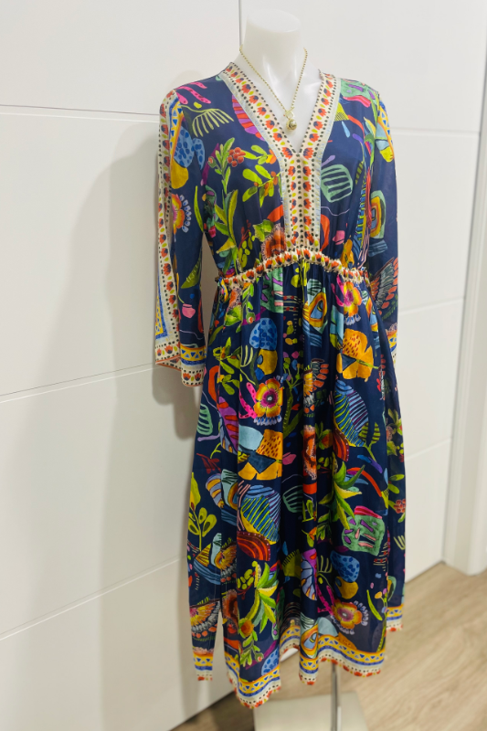 Johnny Was Saskia Slip Dress | Farout Scarf | C37225-1