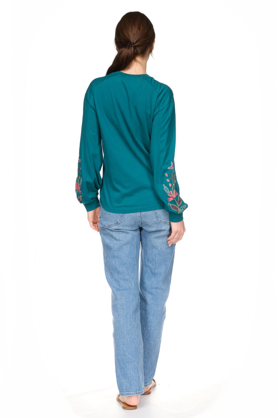 Johnny Was Seamed Sleeve T-Shirt 