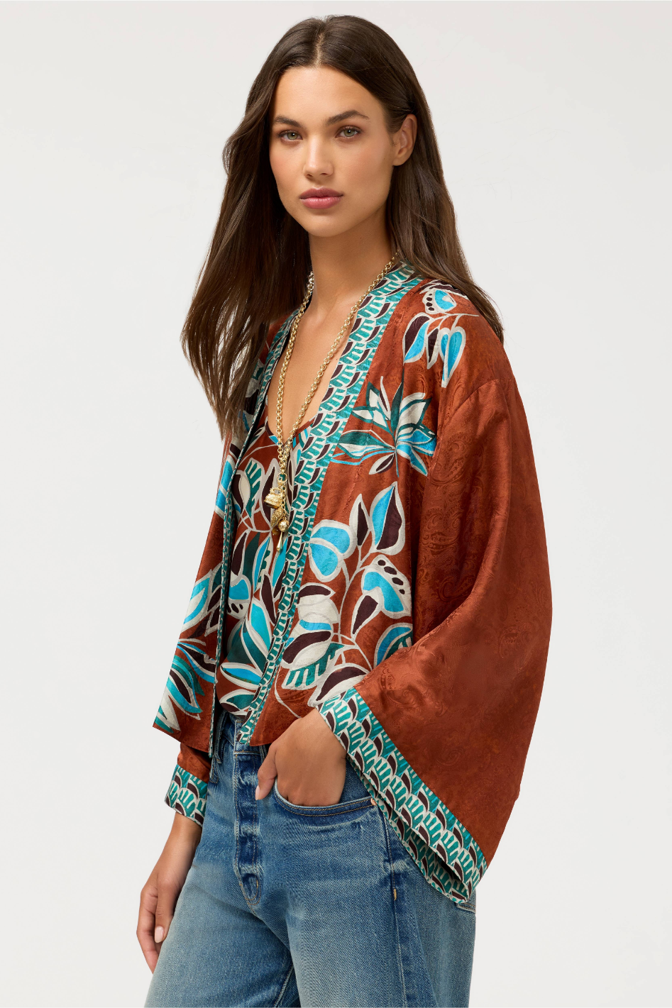 Johnny Was Shakri Short Kimono