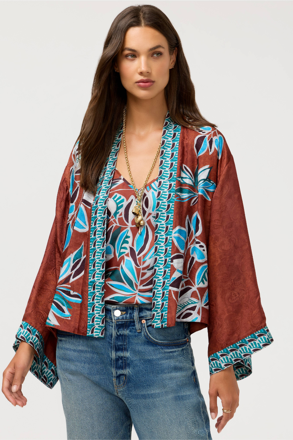 Johnny Was Shakri Short Kimono