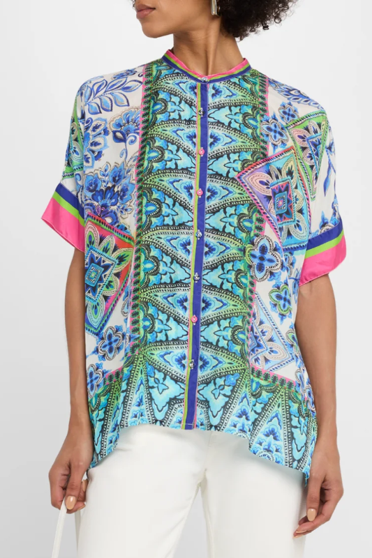 Johnny Was Shiro Buttoned Down Shirt | Elaine | C17525-5