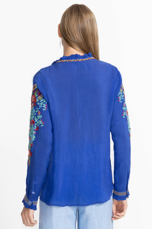 Johnny Was Simone Blouse-Rose | Blue | C14125-6