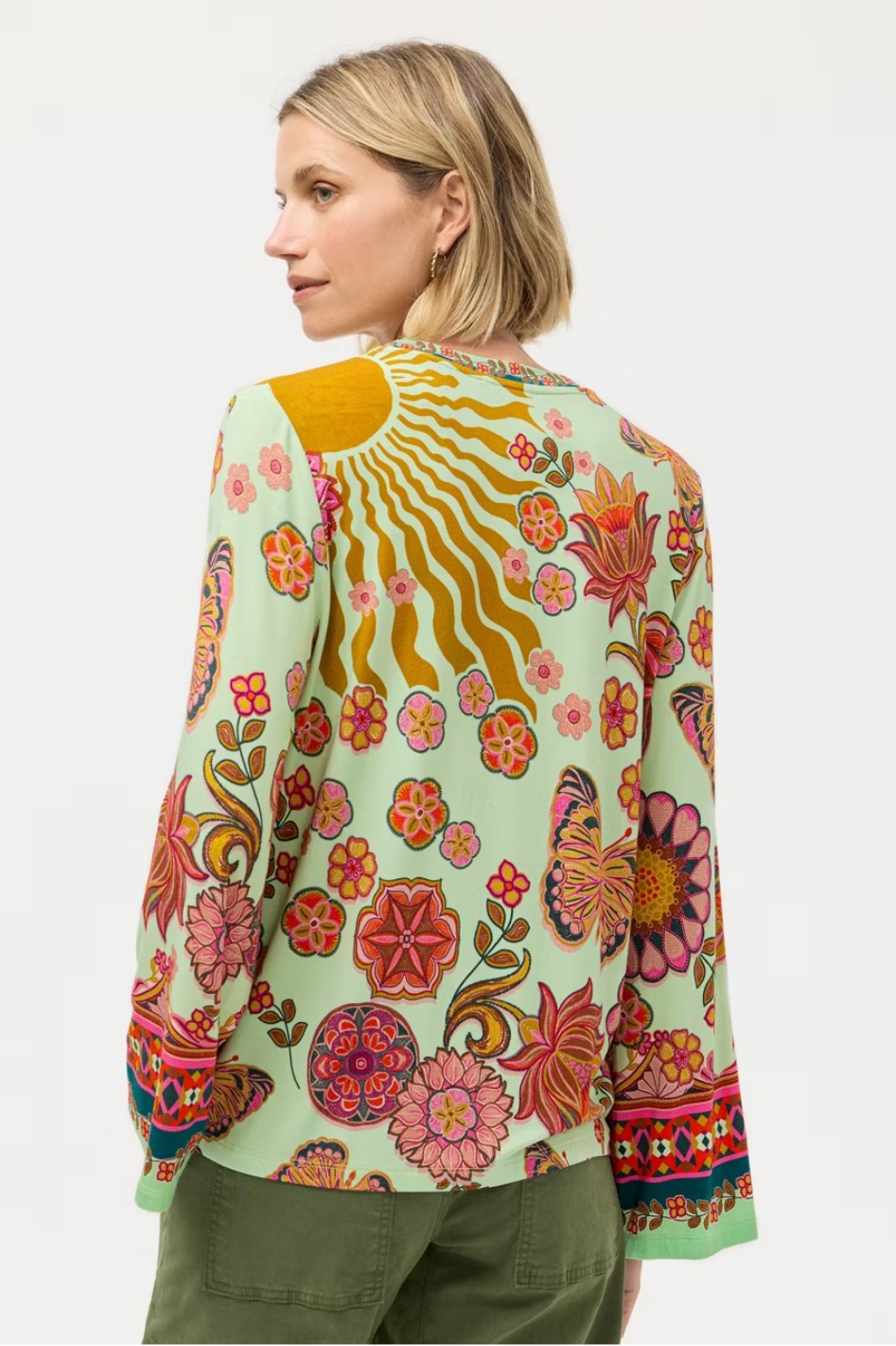 Johnny Was The Janie Favorite Flare Sleeve Crew Tee 