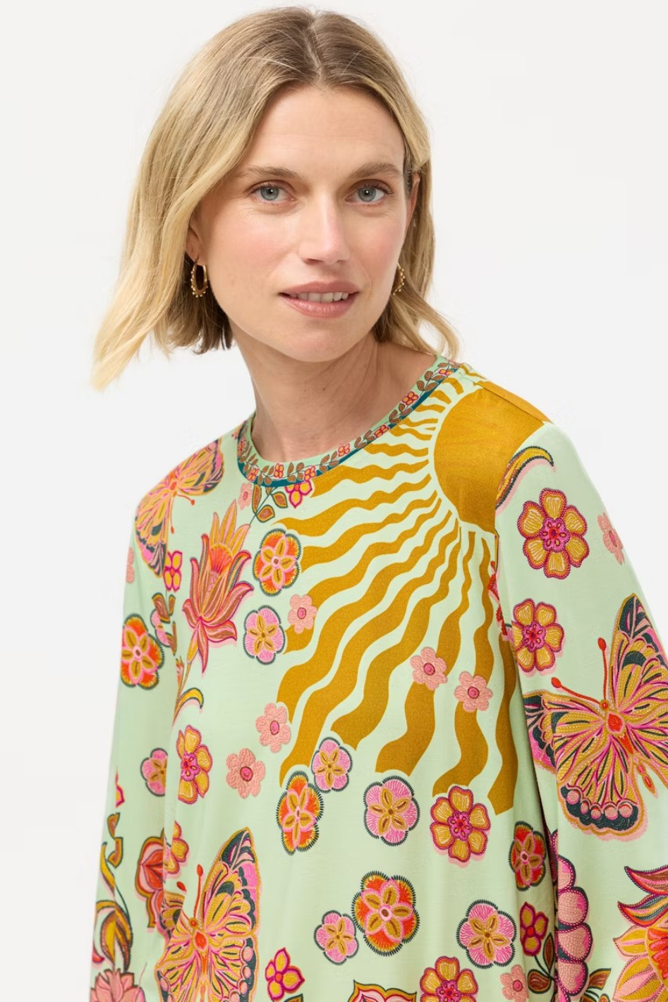 Johnny Was The Janie Favorite Flare Sleeve Crew Tee 