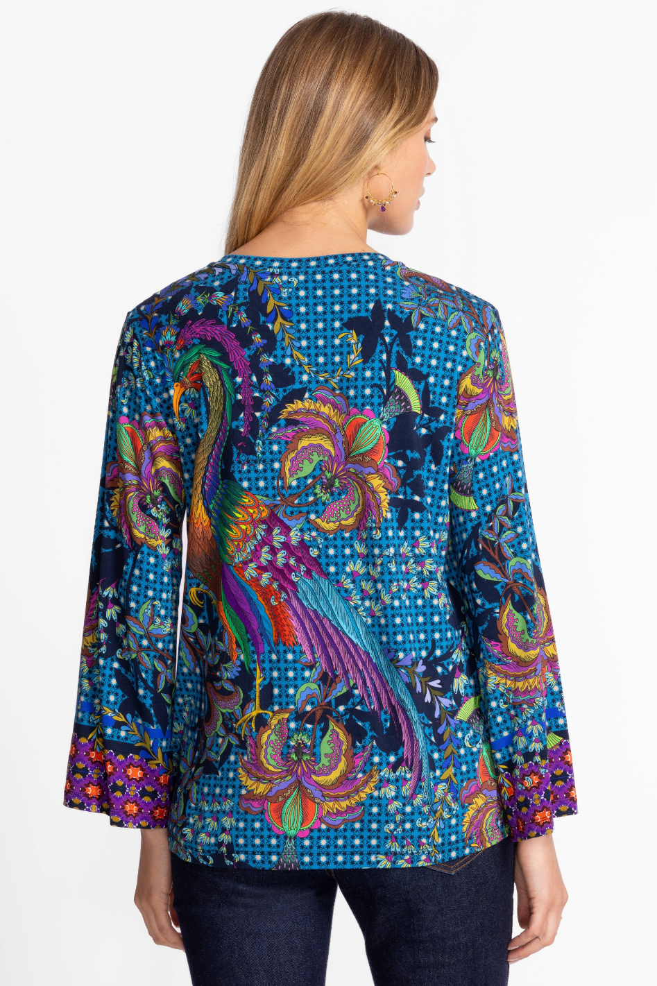 Johnny Was The Janie Favorite V-Neck Kimono Sleeve Tee