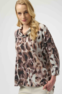 Joseph Ribkoff Sweater Knit Animal Print Tunic | 254033