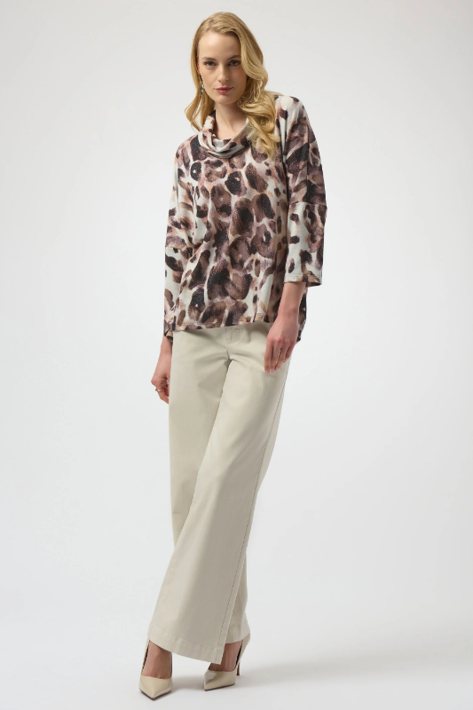 Joseph Ribkoff Sweater Knit Animal Print Tunic