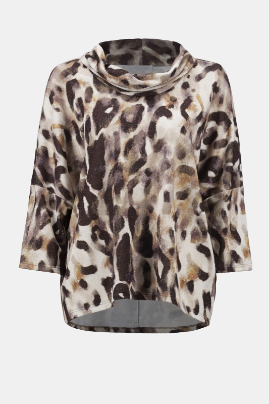 Joseph Ribkoff Sweater Knit Animal Print Tunic