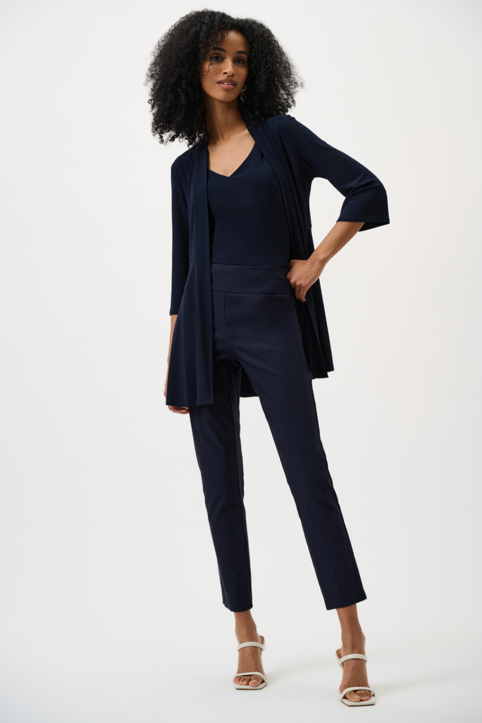 Joseph Ribkoff Classic Slim Pant in Midnight Blue