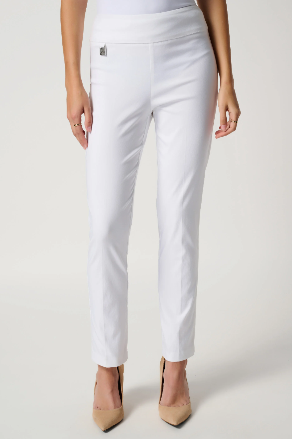 Joseph Ribkoff Classic Slim Pant in White 