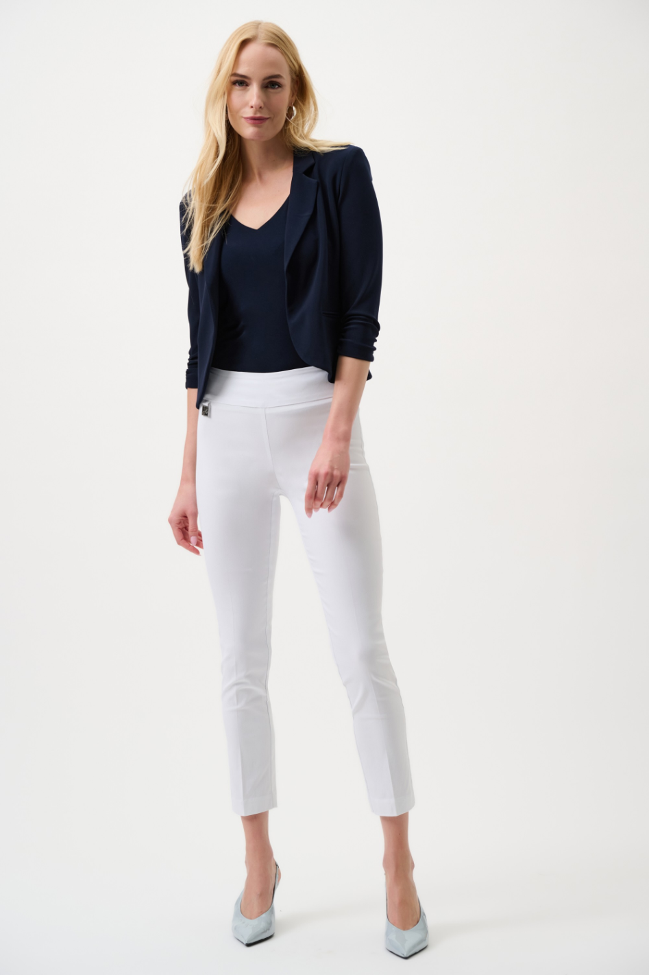 Joseph Ribkoff Classic Slim Pant in White