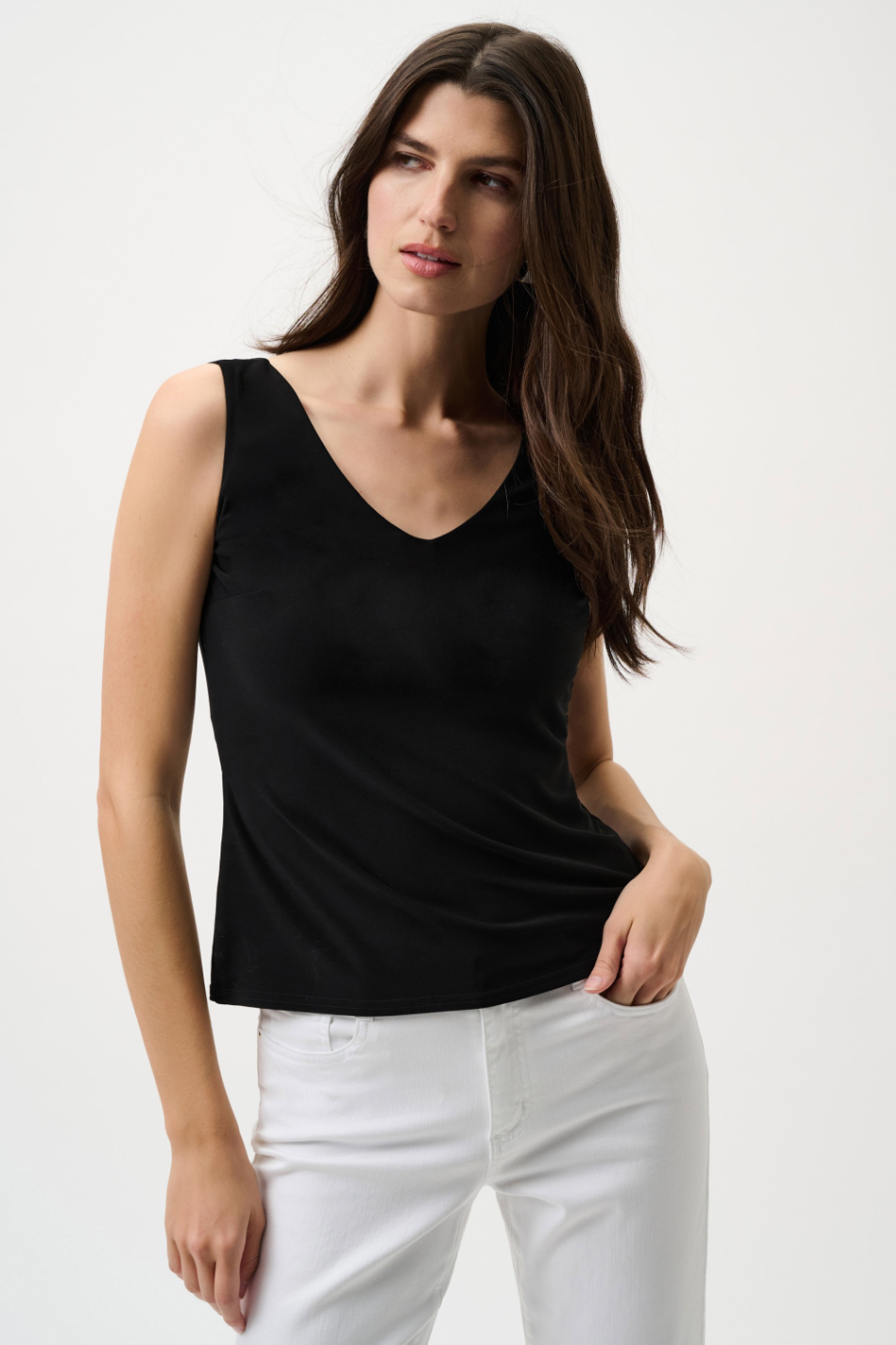 Joseph Ribkoff Classic V-Neck Cami in Black