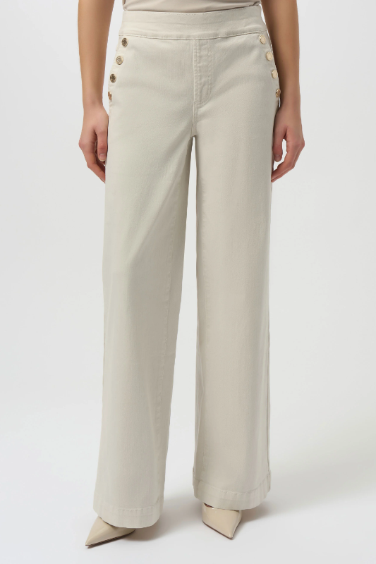 Joseph Ribkoff Classic Wide Leg Pull On Jeans Birch 254919 Labels