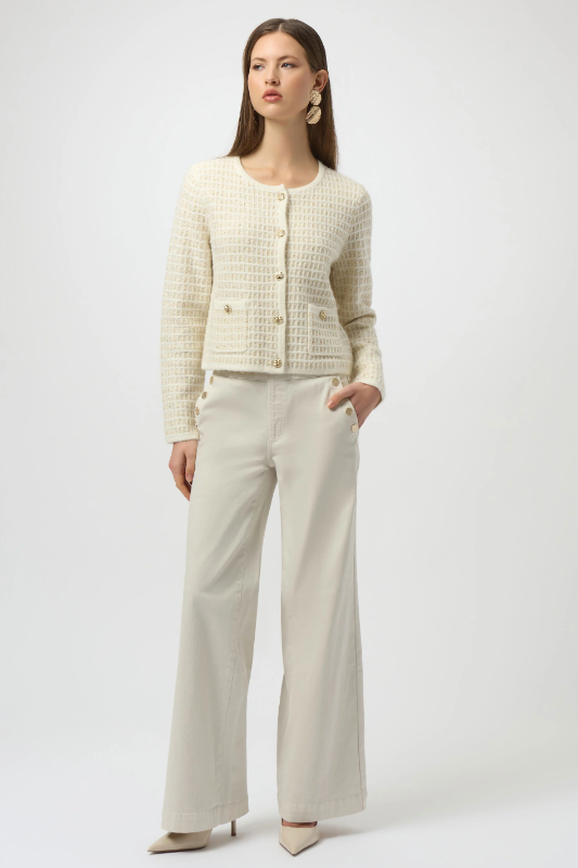 Joseph Ribkoff Classic Wide Leg Pull-On Jeans | Birch | 254919