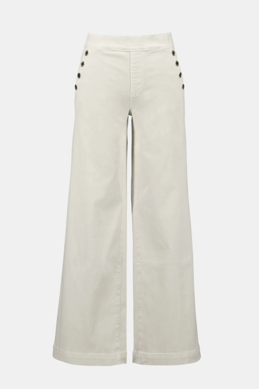 Joseph Ribkoff Classic Wide Leg Pull-On Jeans | Birch | 254919