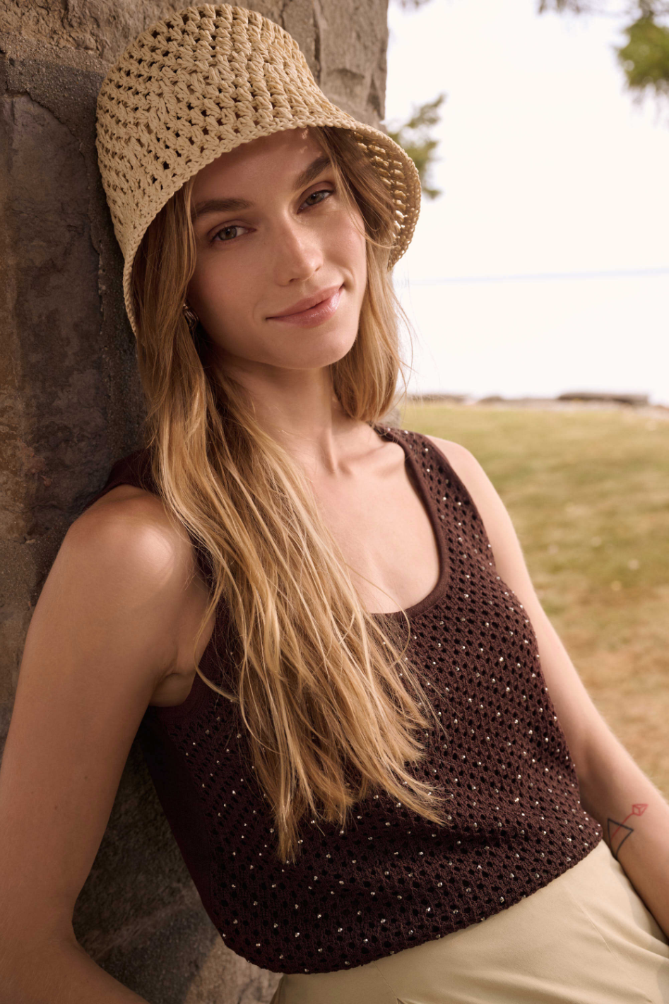 Joseph Ribkoff Embellished Knit Camisole 