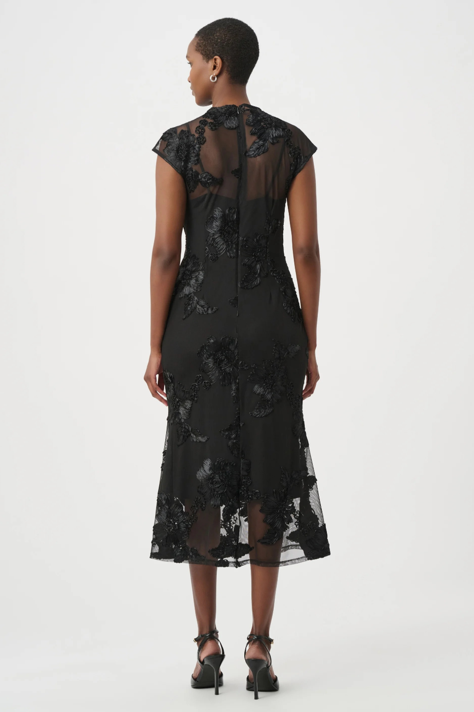 Joseph Ribkoff Embellished Trumpet Dress 