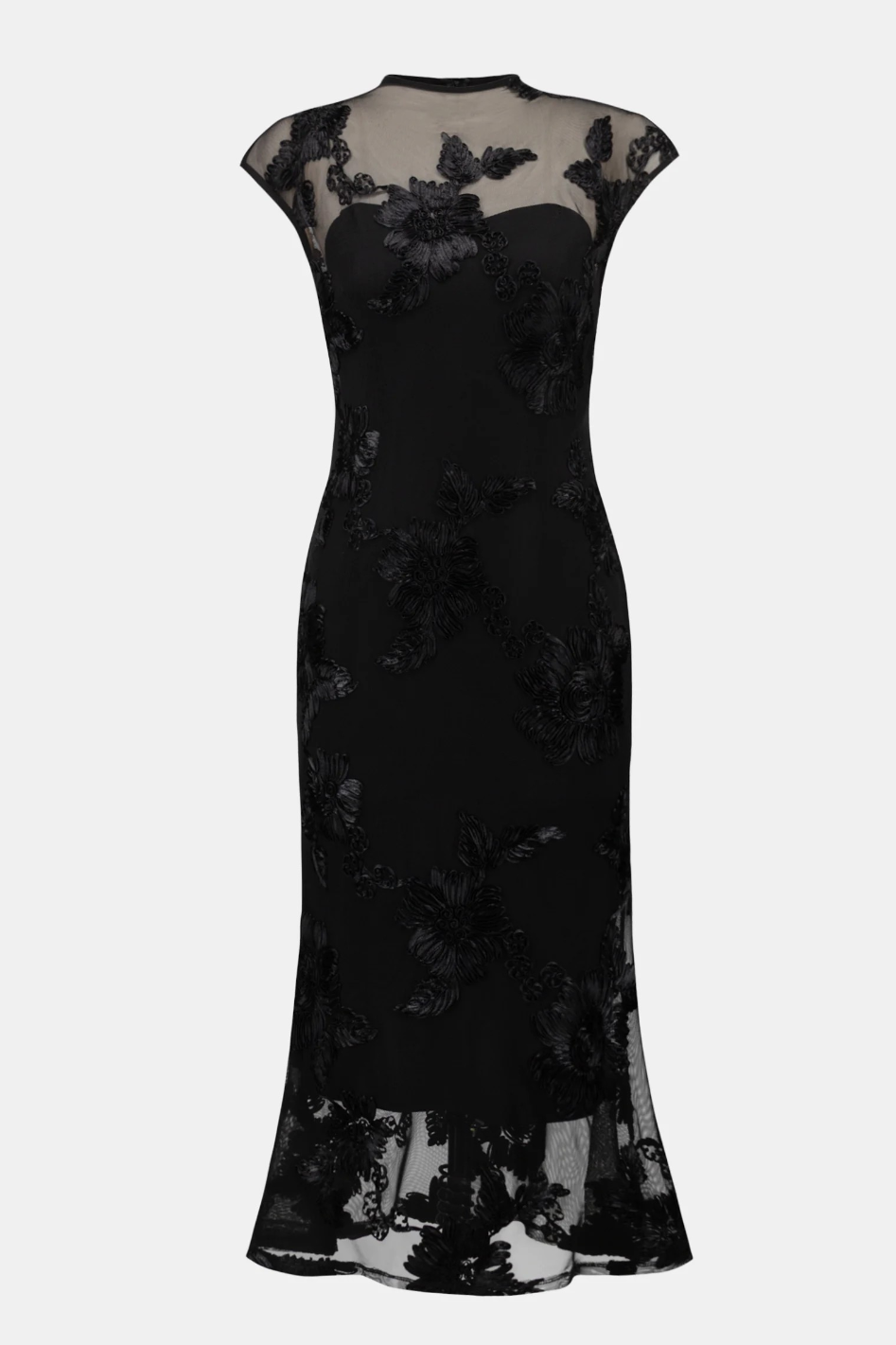 Joseph Ribkoff Embellished Trumpet Dress 