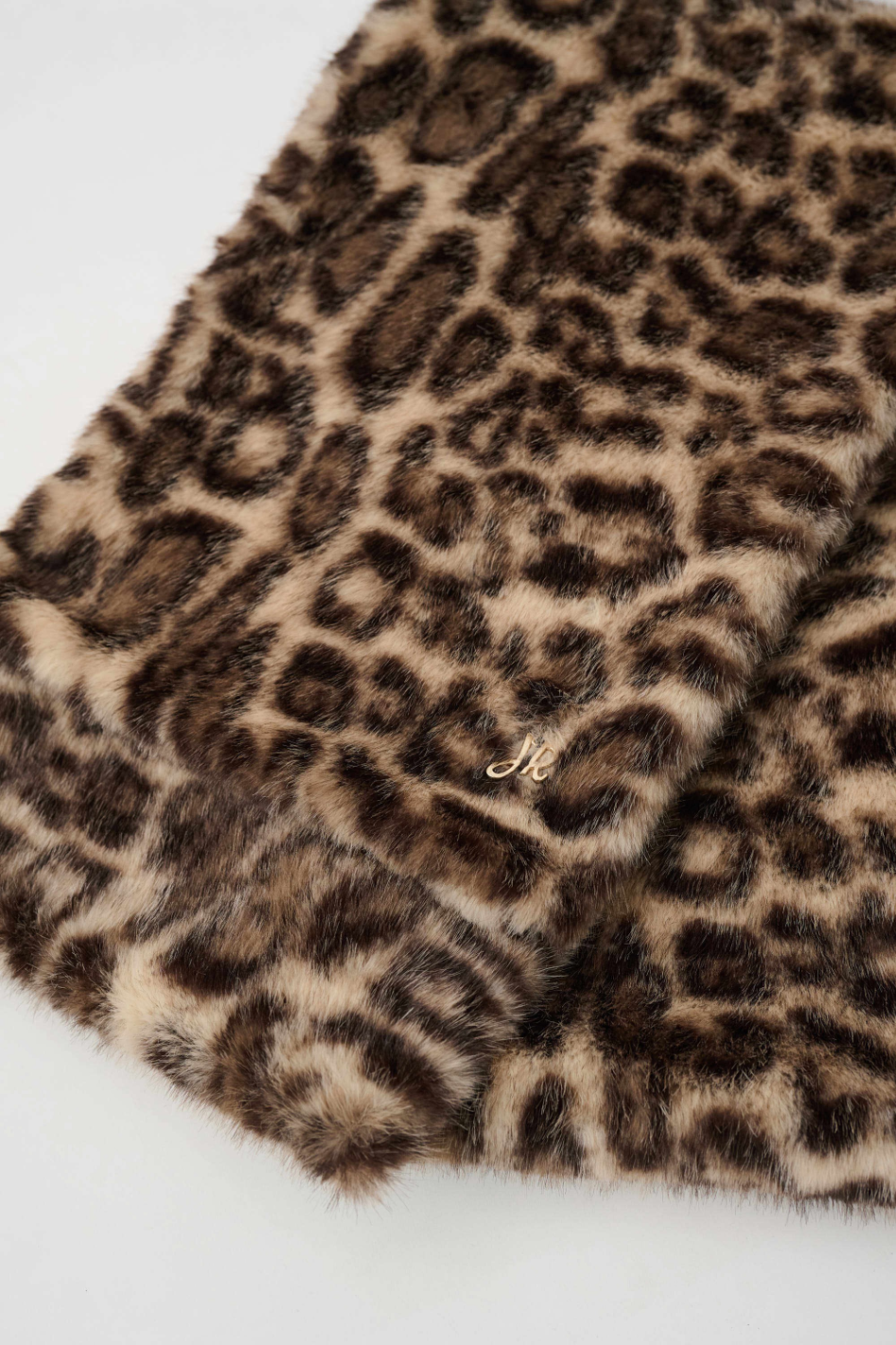 Joseph Ribkoff Faux Fur Leopard Print Scarf