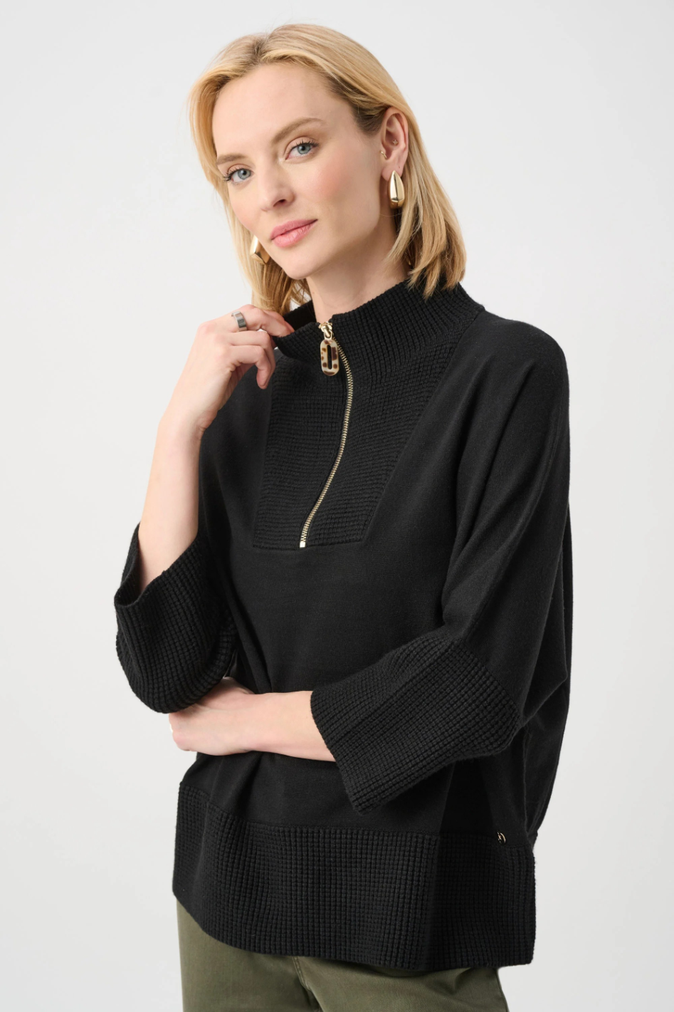 Joseph Ribkoff Funnel-Neck Sweater 