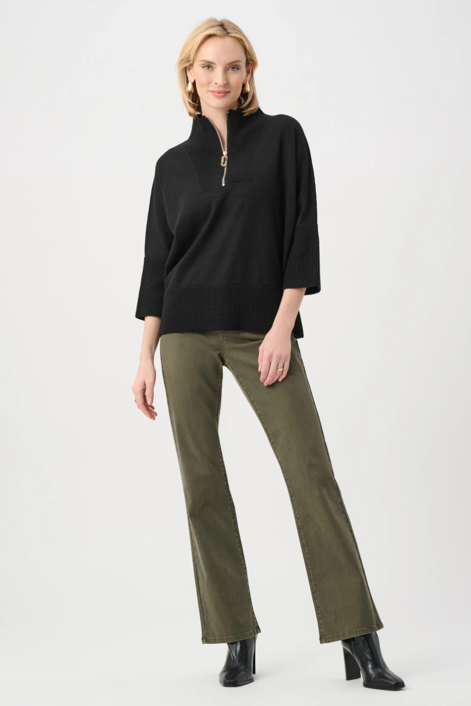 Joseph Ribkoff Funnel-Neck Sweater 