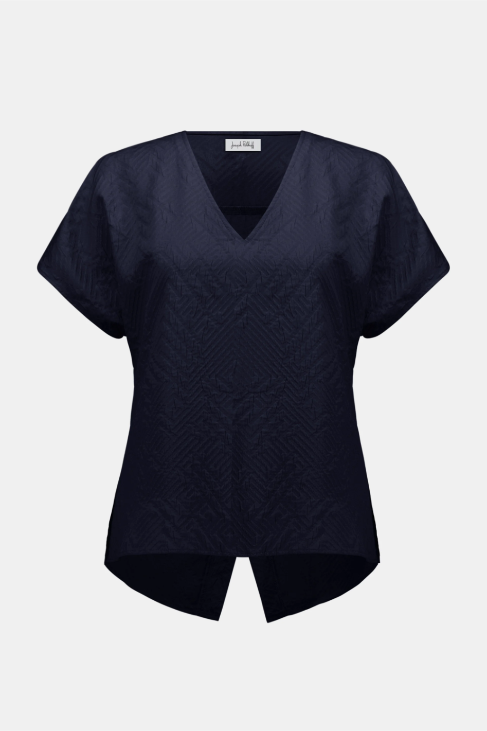 Joseph Ribkoff Geometric Textured Jacquard Top 